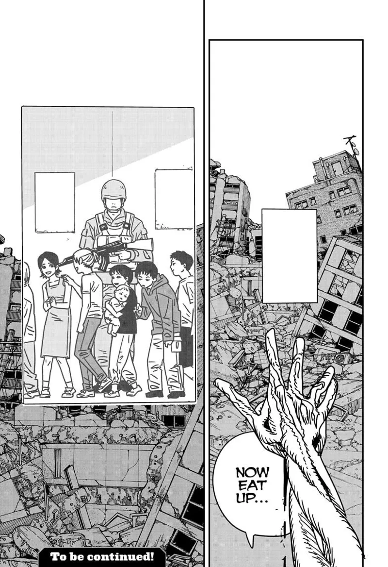 Chainsaw Man Manga Chapter 178 page 17 - Gun Goddess scene