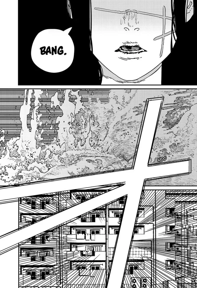 Chainsaw Man Manga Chapter 178 page 4 - Gun Goddess scene