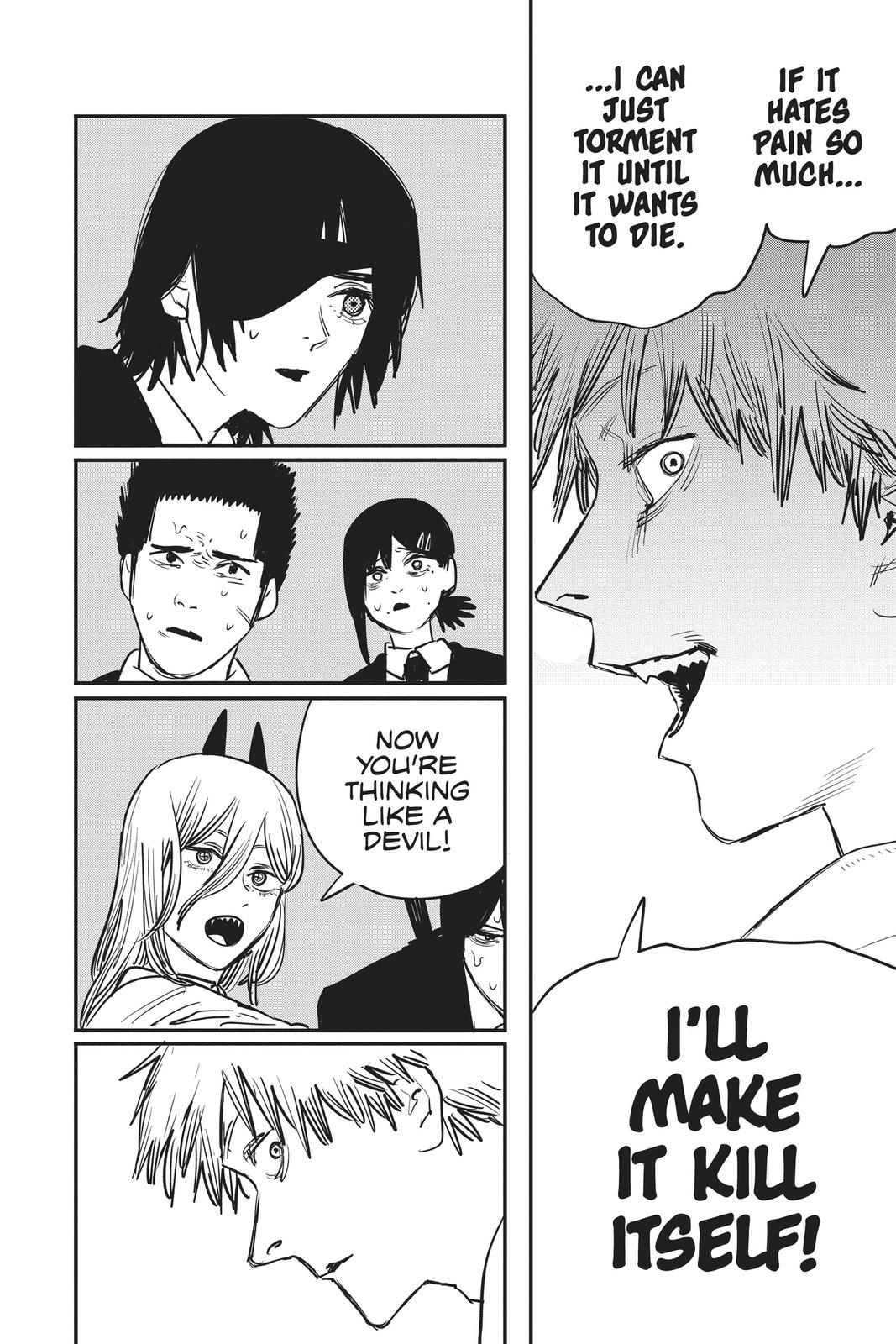 Chainsaw Man Manga Chapter 18 page 10 - Chainsaw vs Eternity scene