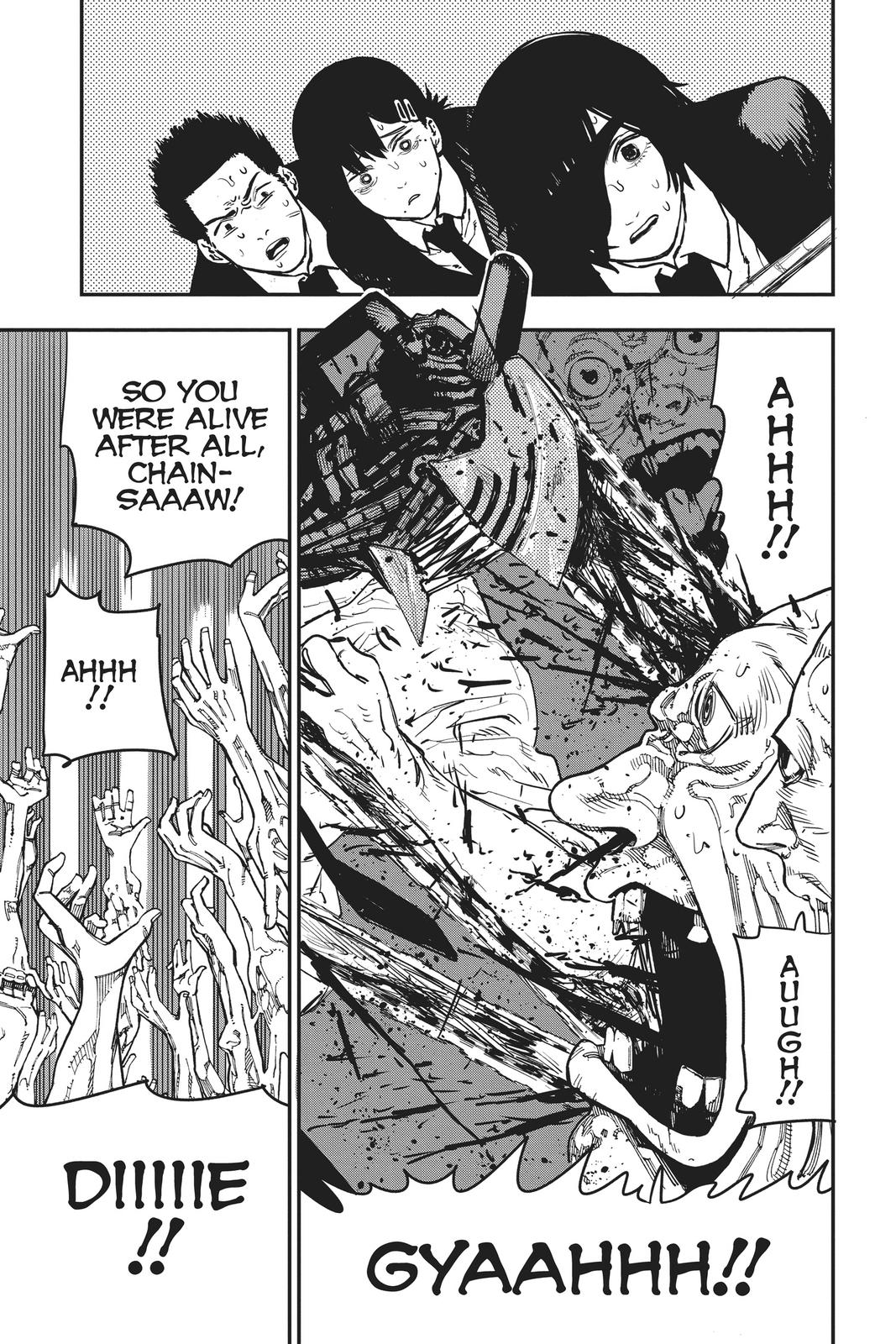 Chainsaw Man Manga Chapter 18 page 15 - Chainsaw vs Eternity scene