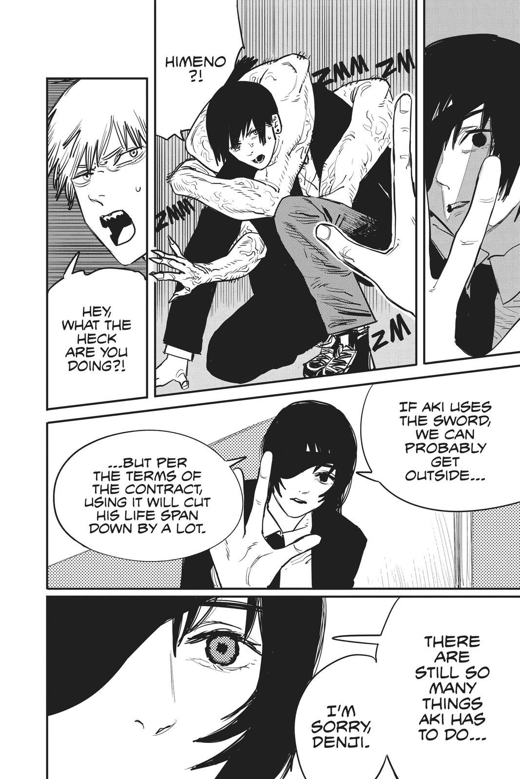 Chainsaw Man Manga Chapter 18 page 2 - Chainsaw vs Eternity scene