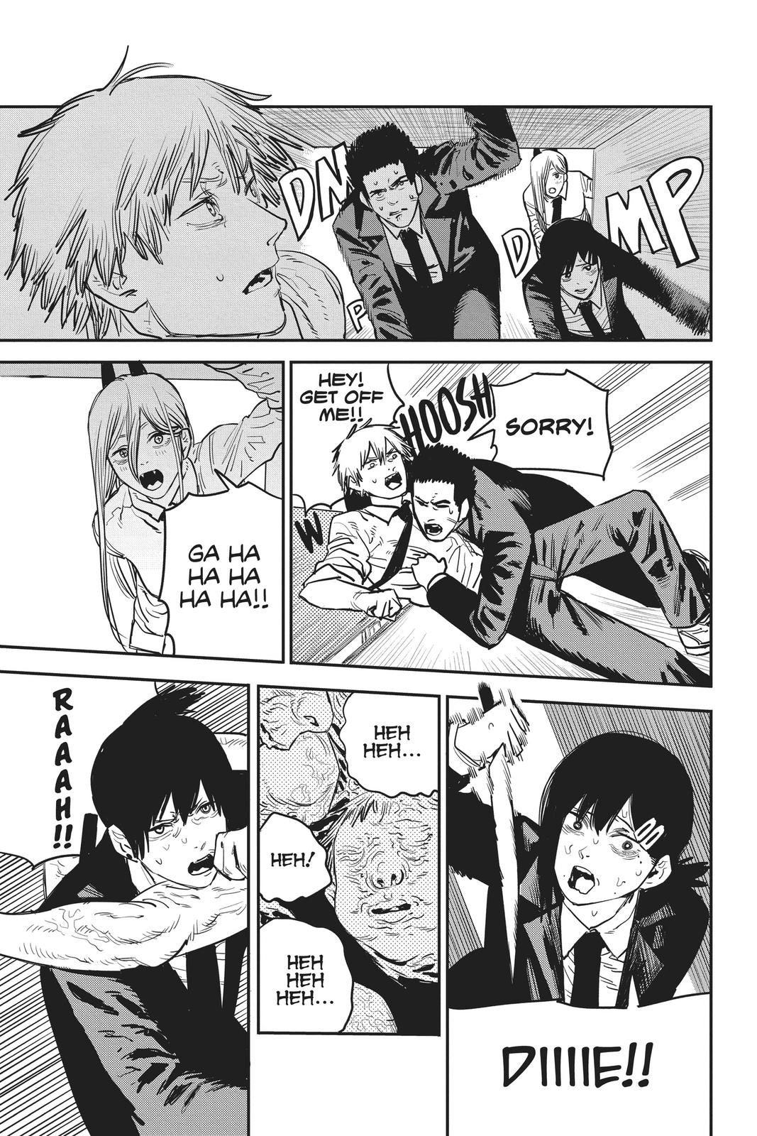 Chainsaw Man Manga Chapter 18 page 3 - Chainsaw vs Eternity scene