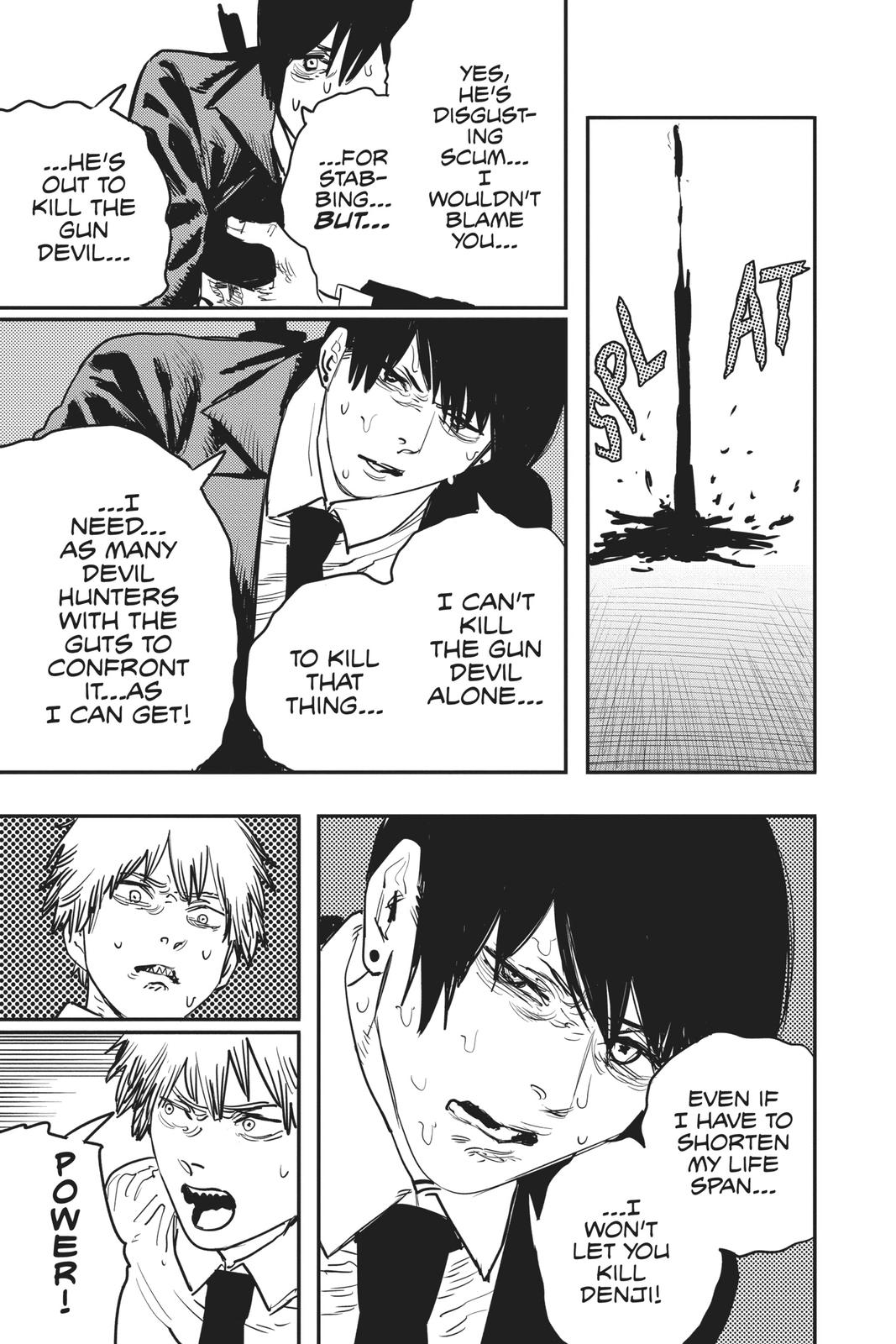 Chainsaw Man Manga Chapter 18 page 5 - Chainsaw vs Eternity scene