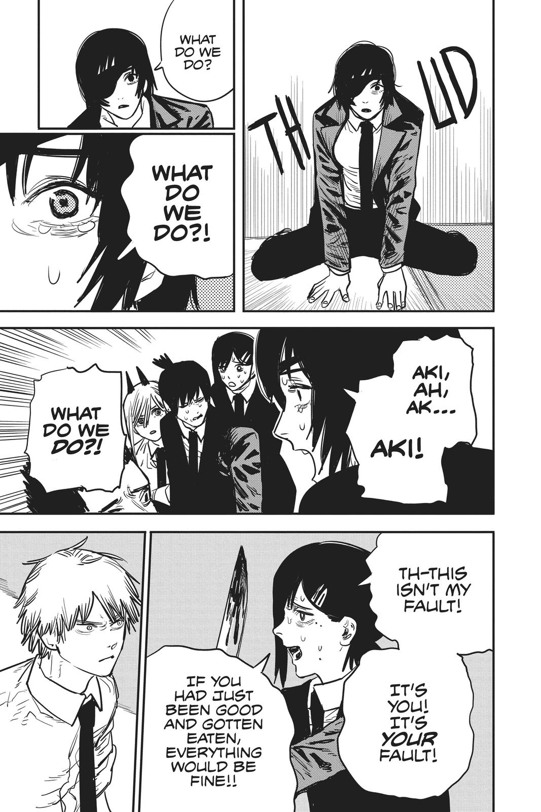 Chainsaw Man Manga Chapter 18 page 7 - Chainsaw vs Eternity scene