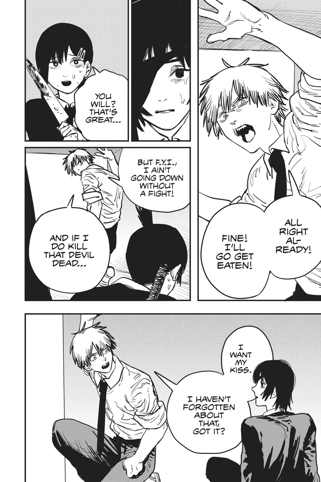 Chainsaw Man Manga Chapter 18 page 8 - Chainsaw vs Eternity scene