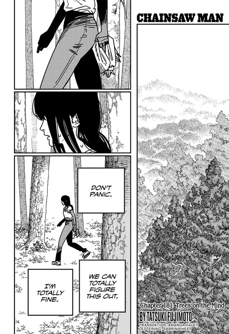 Chainsaw Man Manga Chapter 181 page 1 - Trees on the Mind scene