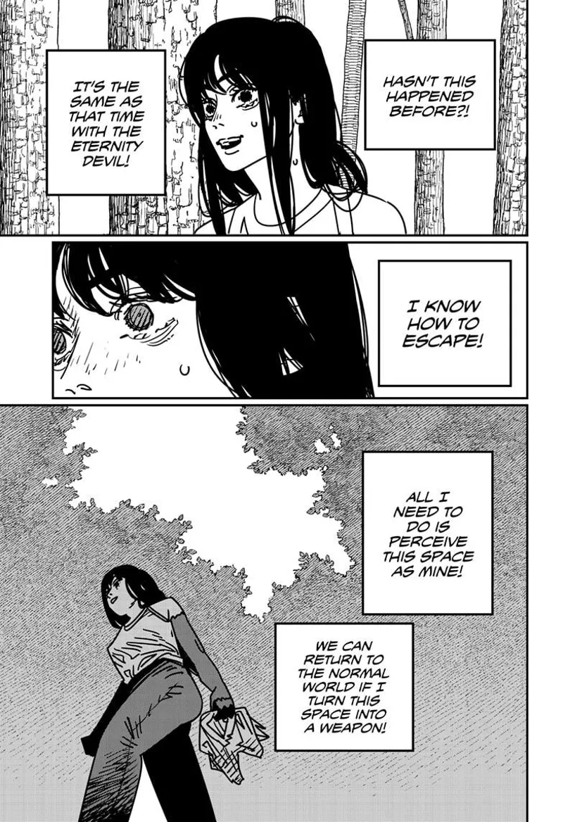 Chainsaw Man Manga Chapter 181 page 2 - Trees on the Mind scene