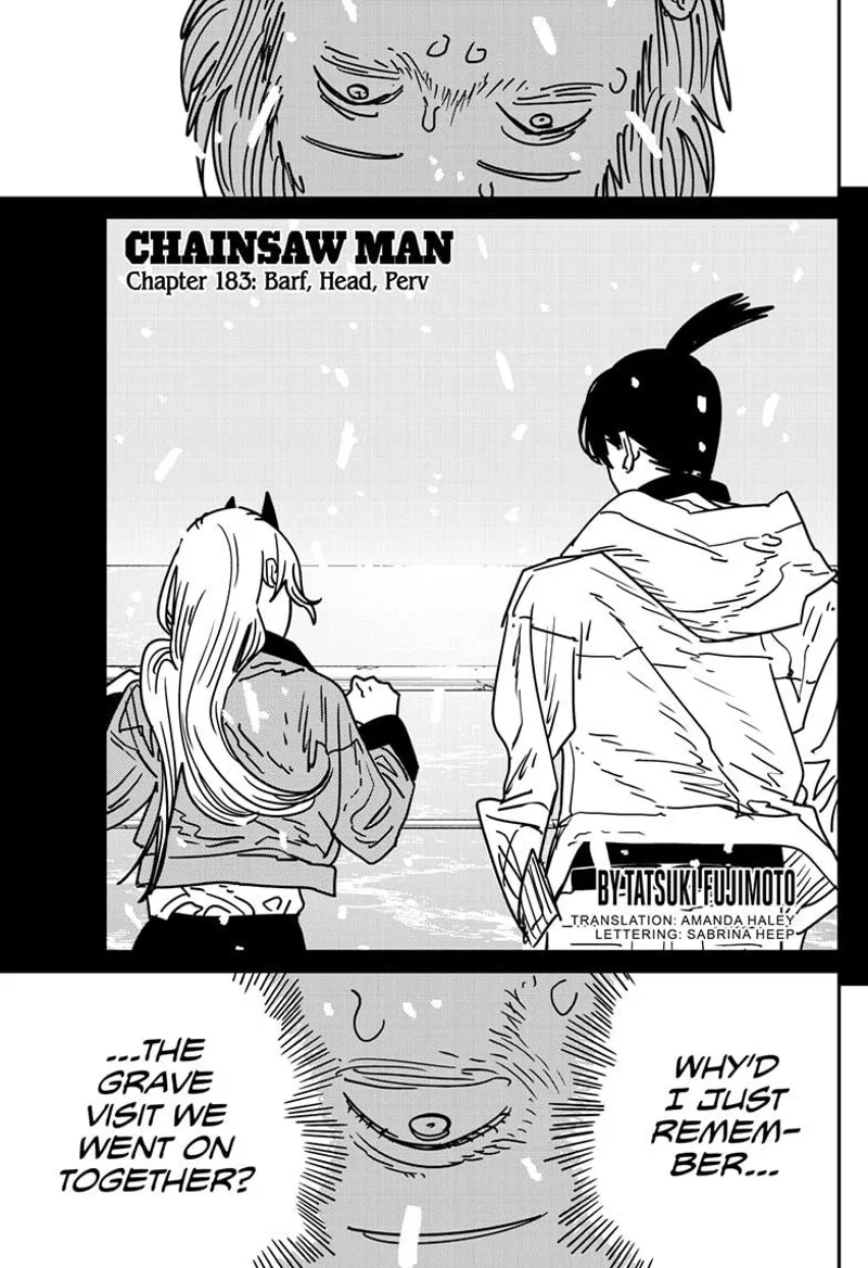Chainsaw Man Manga Chapter 183 page 1 - Barf, Head, Perv scene