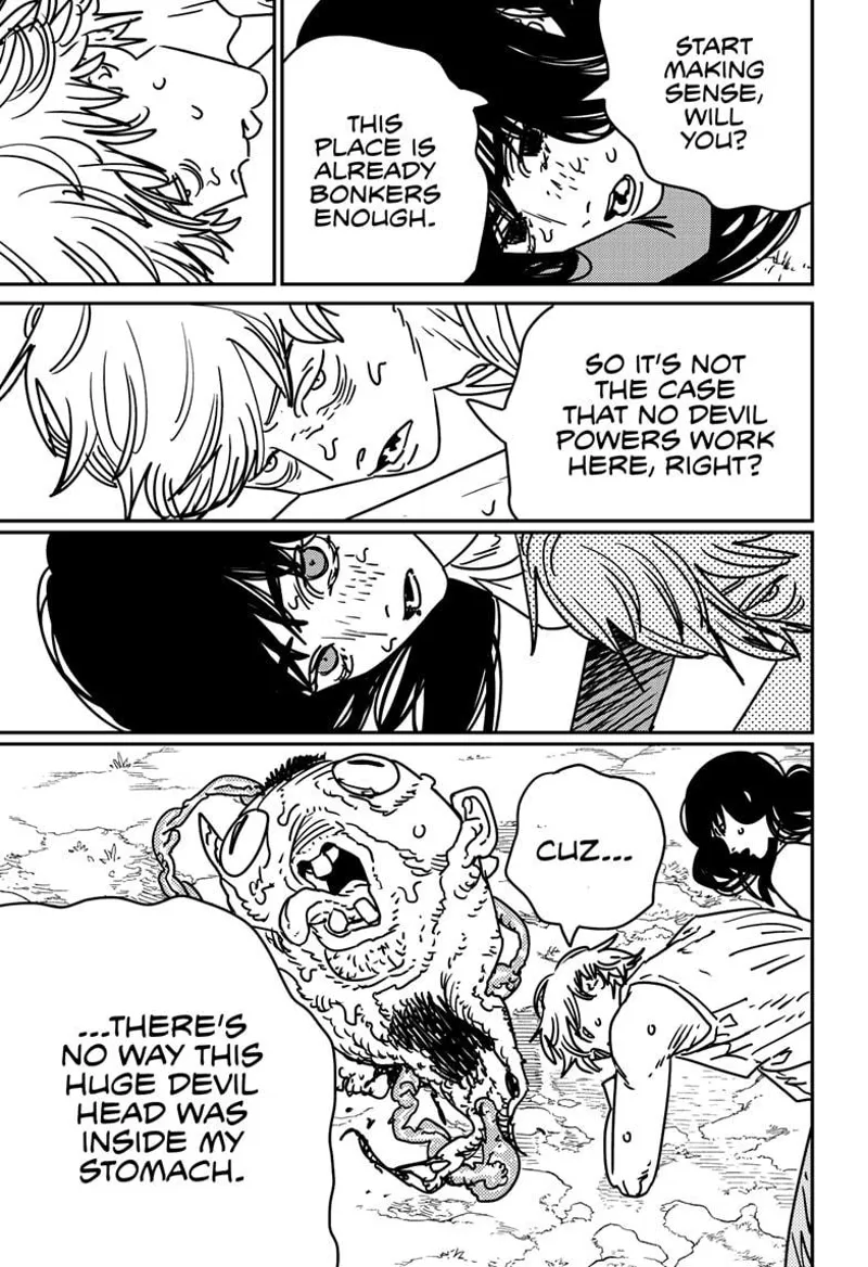 Chainsaw Man Manga Chapter 183 page 13 - Barf, Head, Perv scene