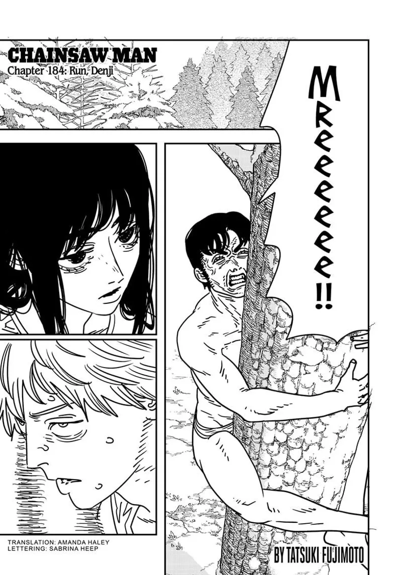 Chainsaw Man Manga Chapter 184 page 1 - Run, Denji! scene