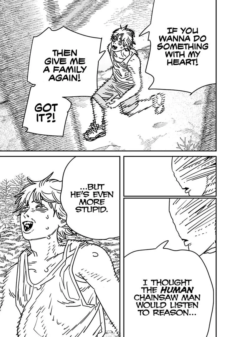 Chainsaw Man Manga Chapter 184 page 13 - Run, Denji! scene