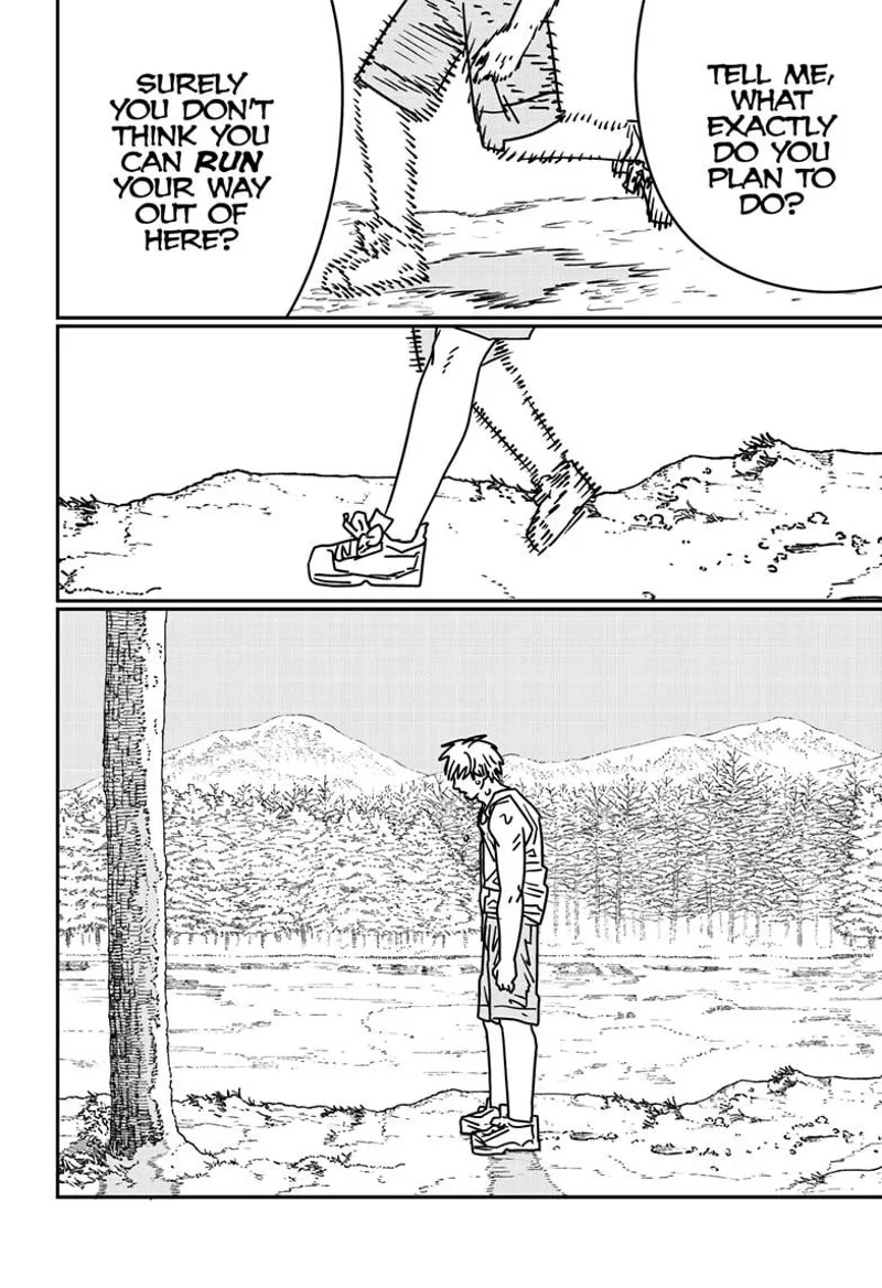 Chainsaw Man Manga Chapter 184 page 14 - Run, Denji! scene