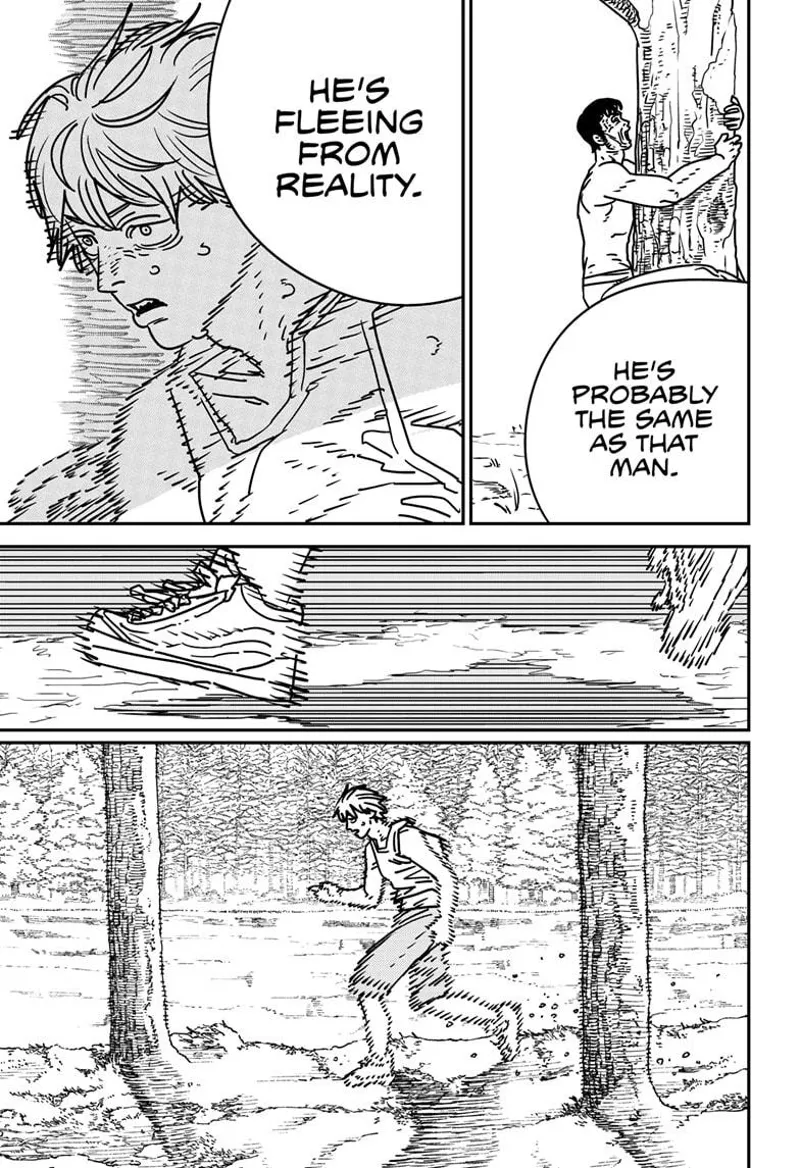 Chainsaw Man Manga Chapter 184 page 3 - Run, Denji! scene