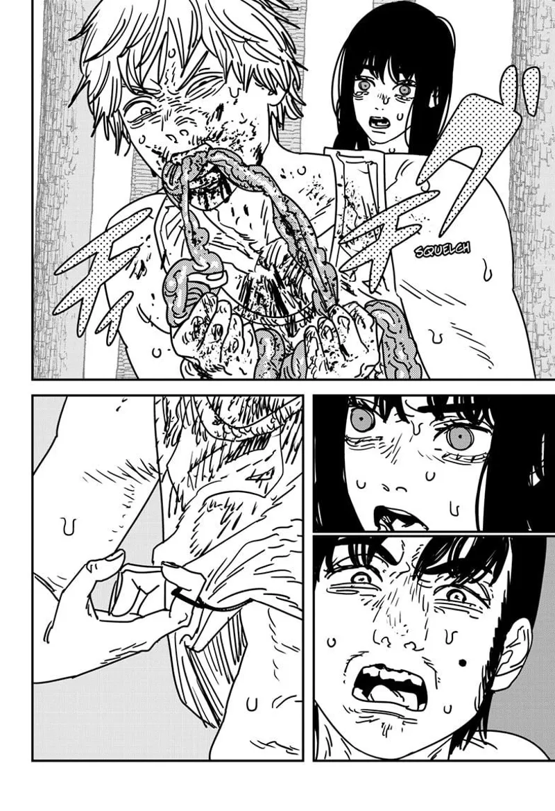 Chainsaw Man Manga Chapter 185 page 11 - Stomach in Another World scene