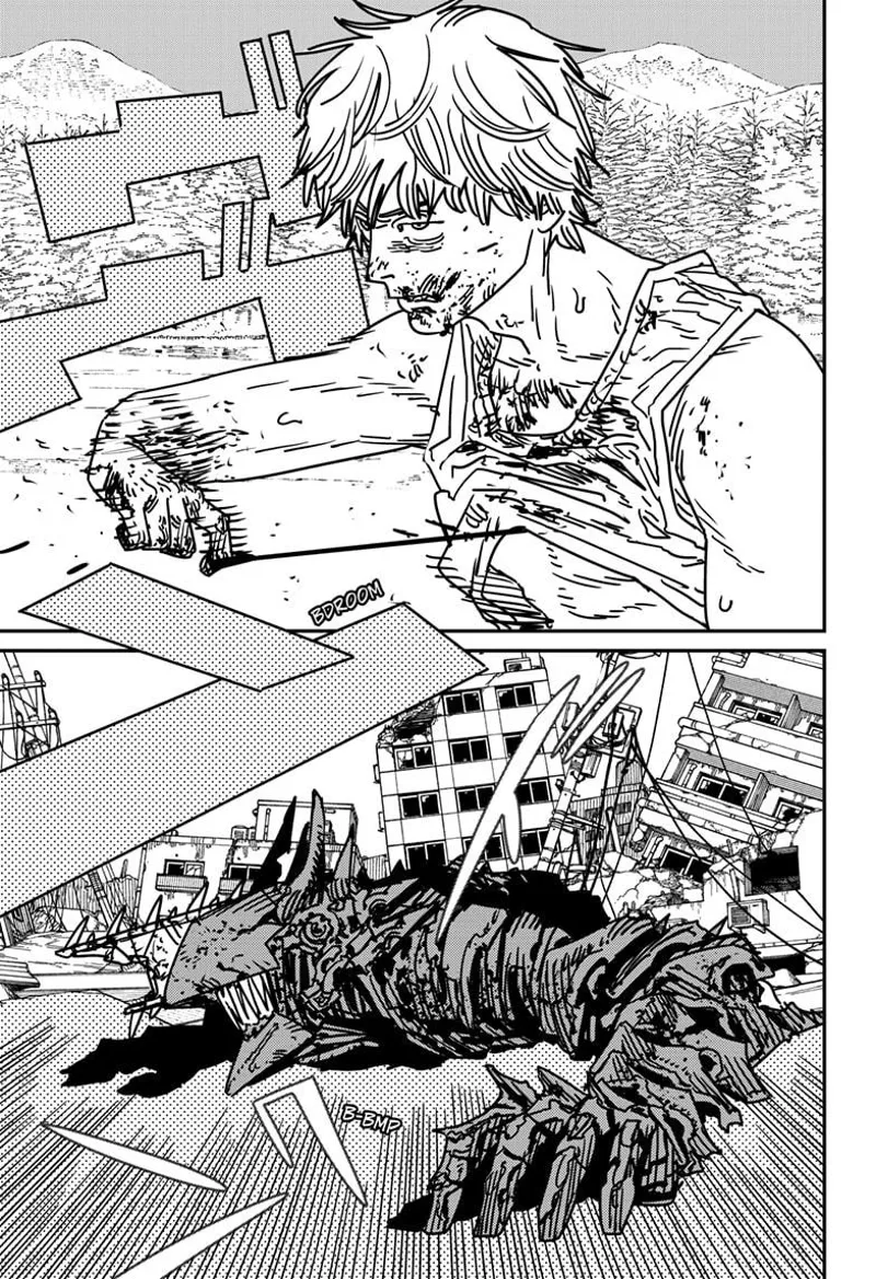 Chainsaw Man Manga Chapter 185 page 12 - Stomach in Another World scene