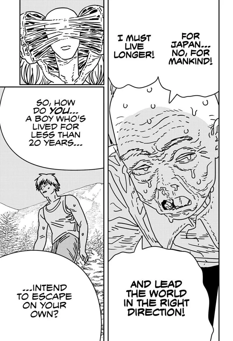 Chainsaw Man Manga Chapter 185 page 4 - Stomach in Another World scene