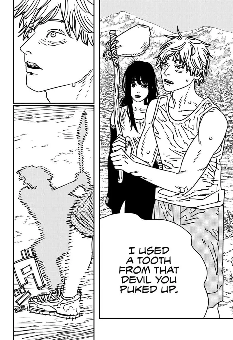 Chainsaw Man Manga Chapter 185 page 7 - Stomach in Another World scene