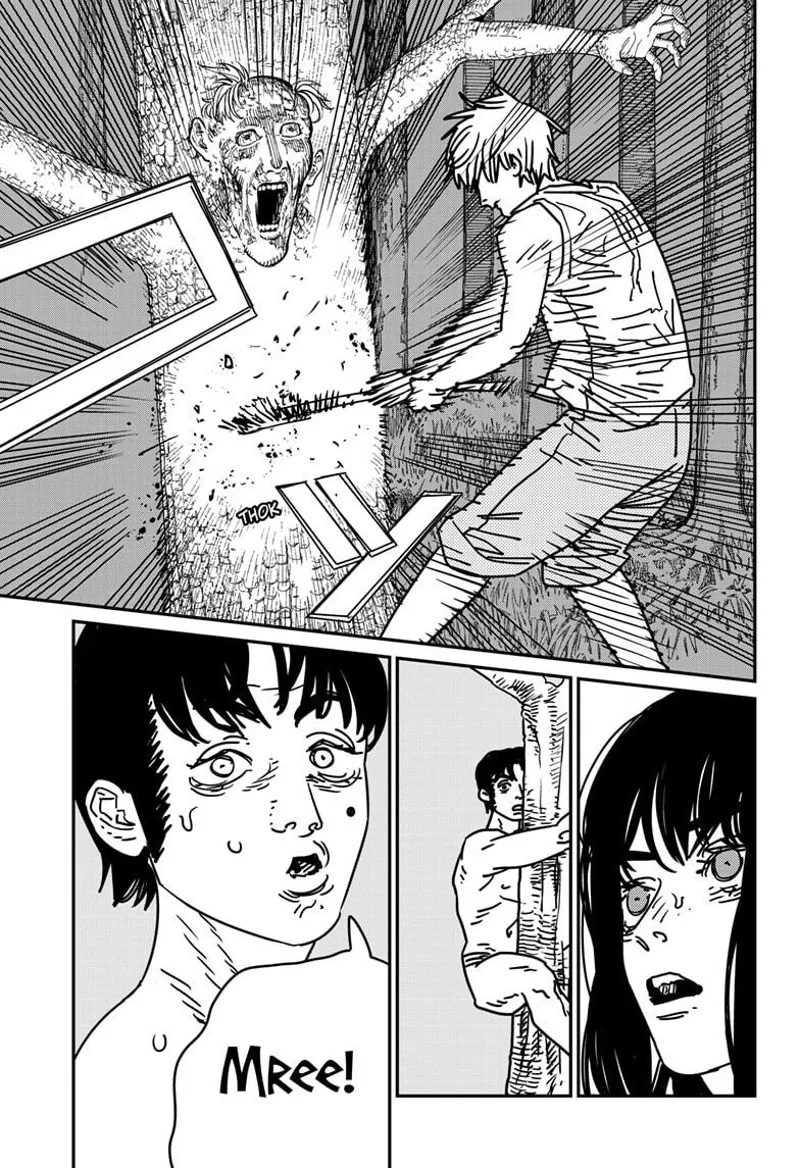 Chainsaw Man Manga Chapter 185 page 8 - Stomach in Another World scene