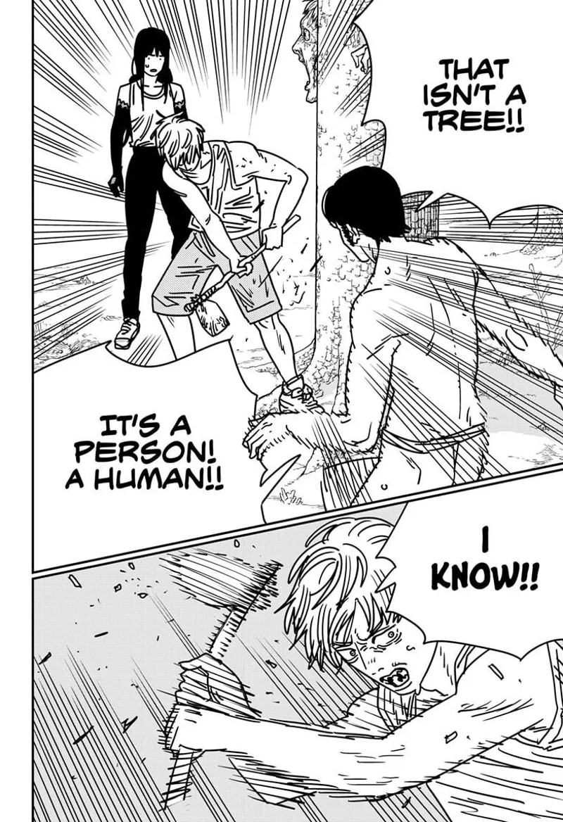 Chainsaw Man Manga Chapter 185 page 9 - Stomach in Another World scene