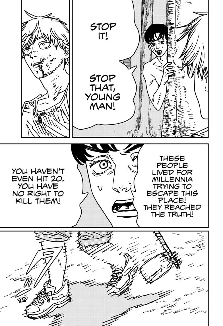 Chainsaw Man Manga Chapter 187 page 10 - Barf! scene