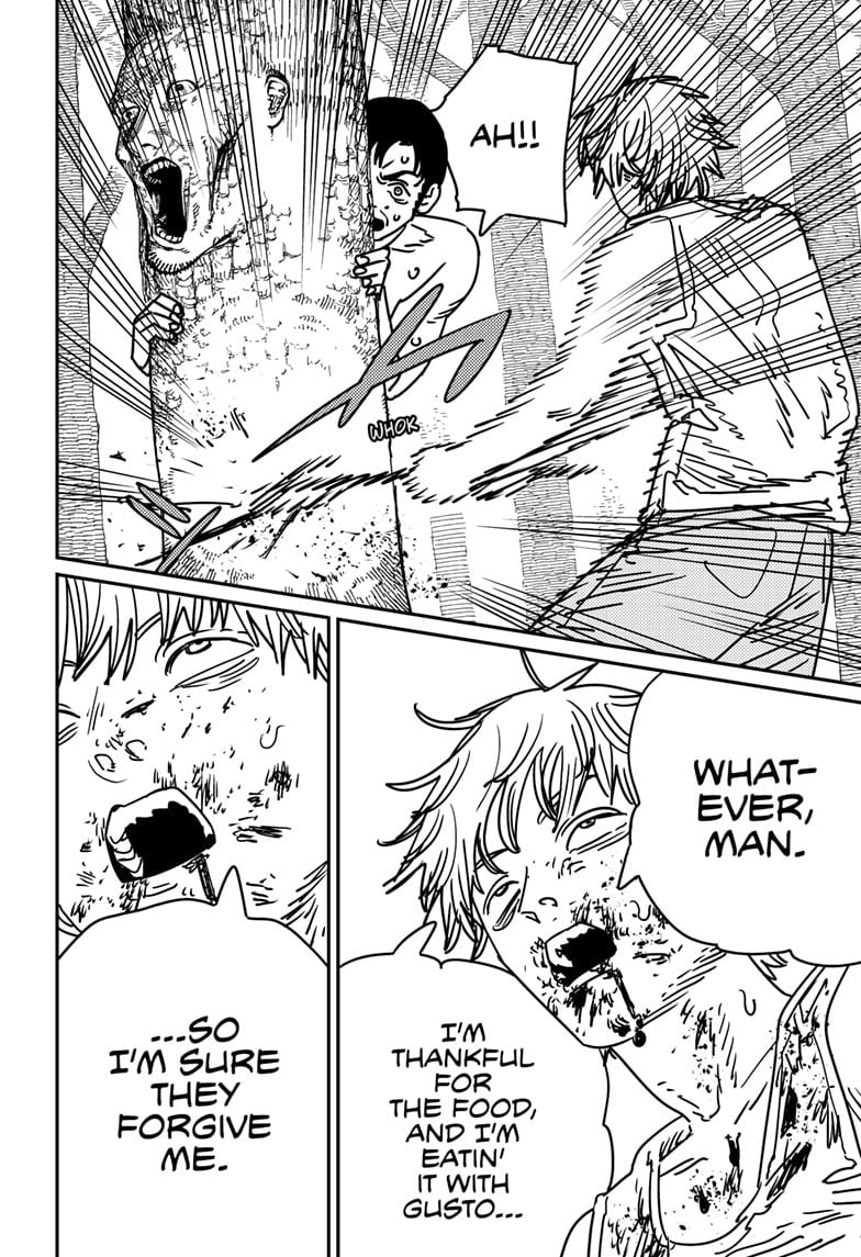 Chainsaw Man Manga Chapter 187 page 11 - Barf! scene