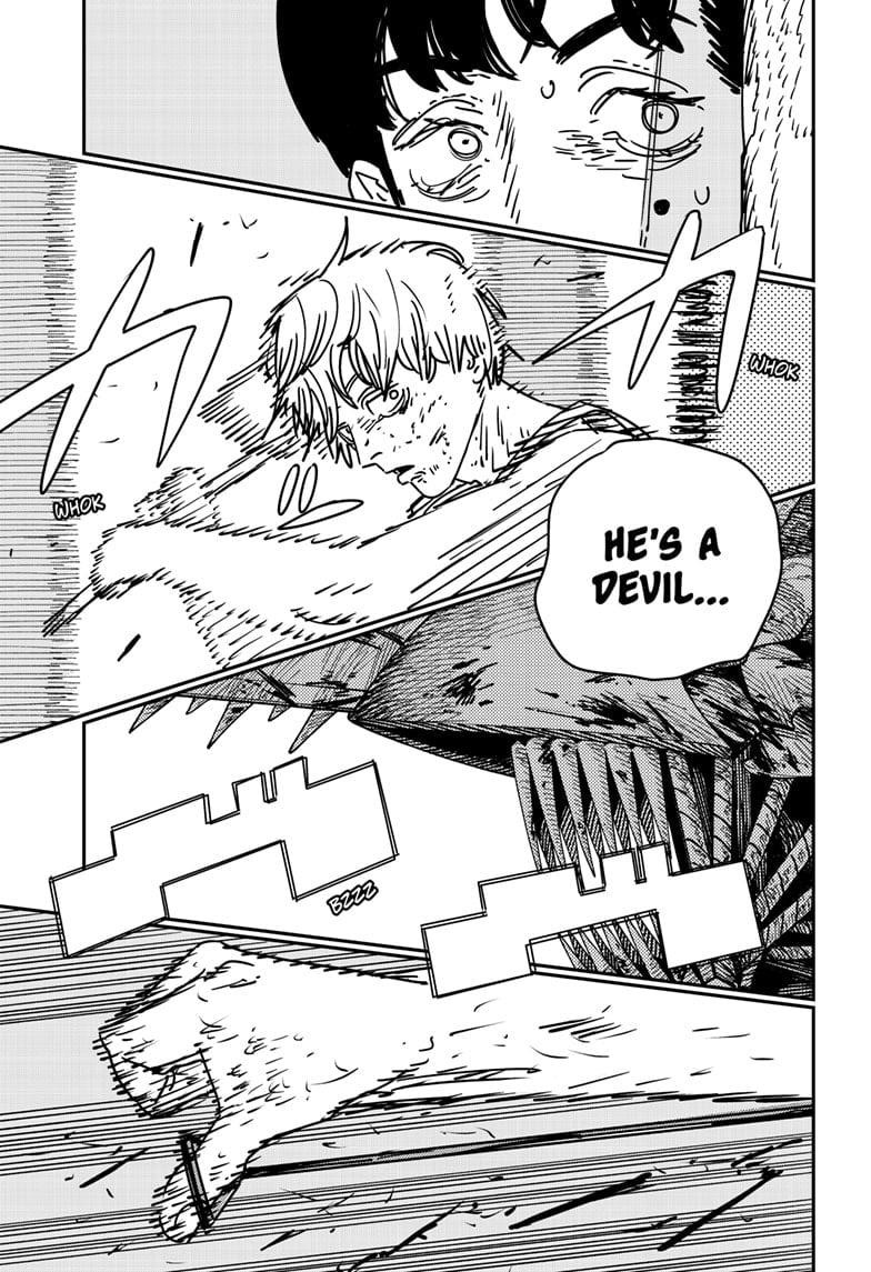 Chainsaw Man Manga Chapter 187 page 12 - Barf! scene