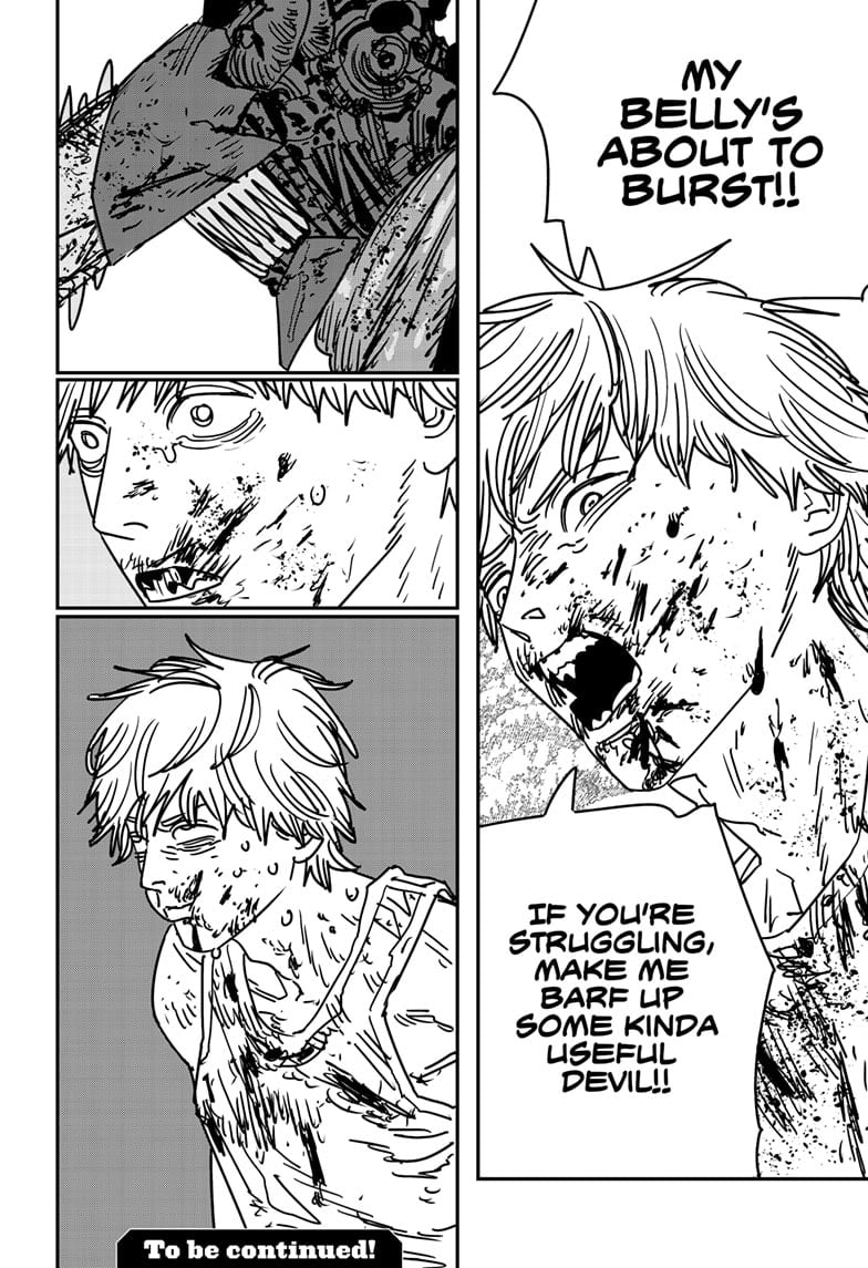 Chainsaw Man Manga Chapter 187 page 15 - Barf! scene