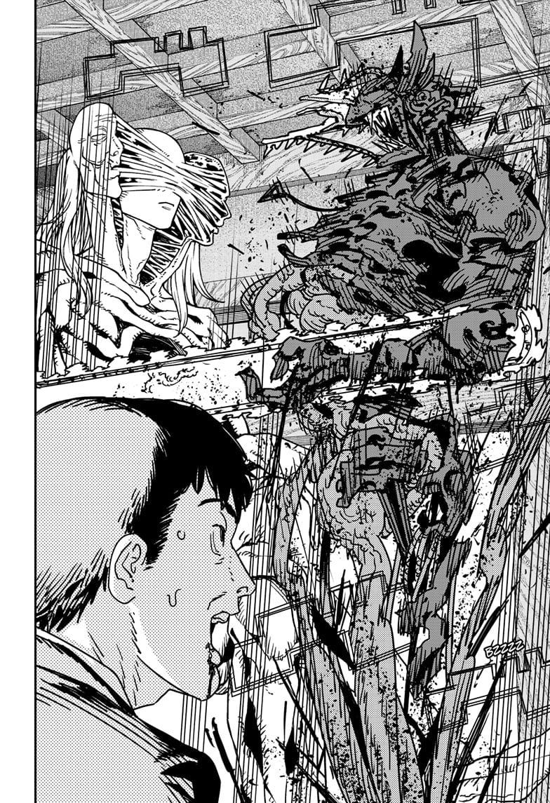 Chainsaw Man Manga Chapter 187 page 3 - Barf! scene