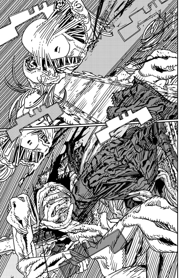 Chainsaw Man Manga Chapter 187 page 4 - Barf! scene