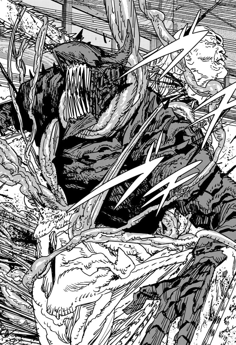 Chainsaw Man Manga Chapter 187 page 5 - Barf! scene