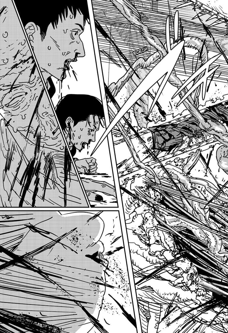Chainsaw Man Manga Chapter 187 page 6 - Barf! scene