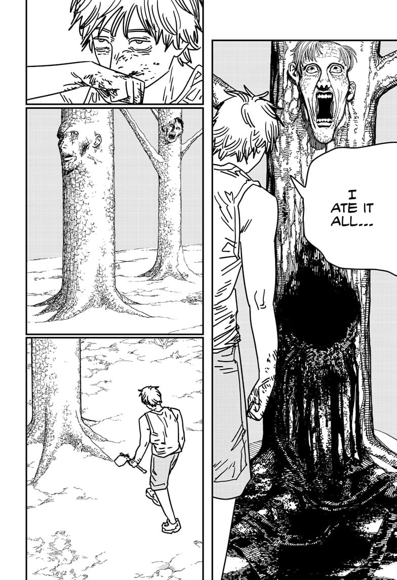 Chainsaw Man Manga Chapter 187 page 9 - Barf! scene