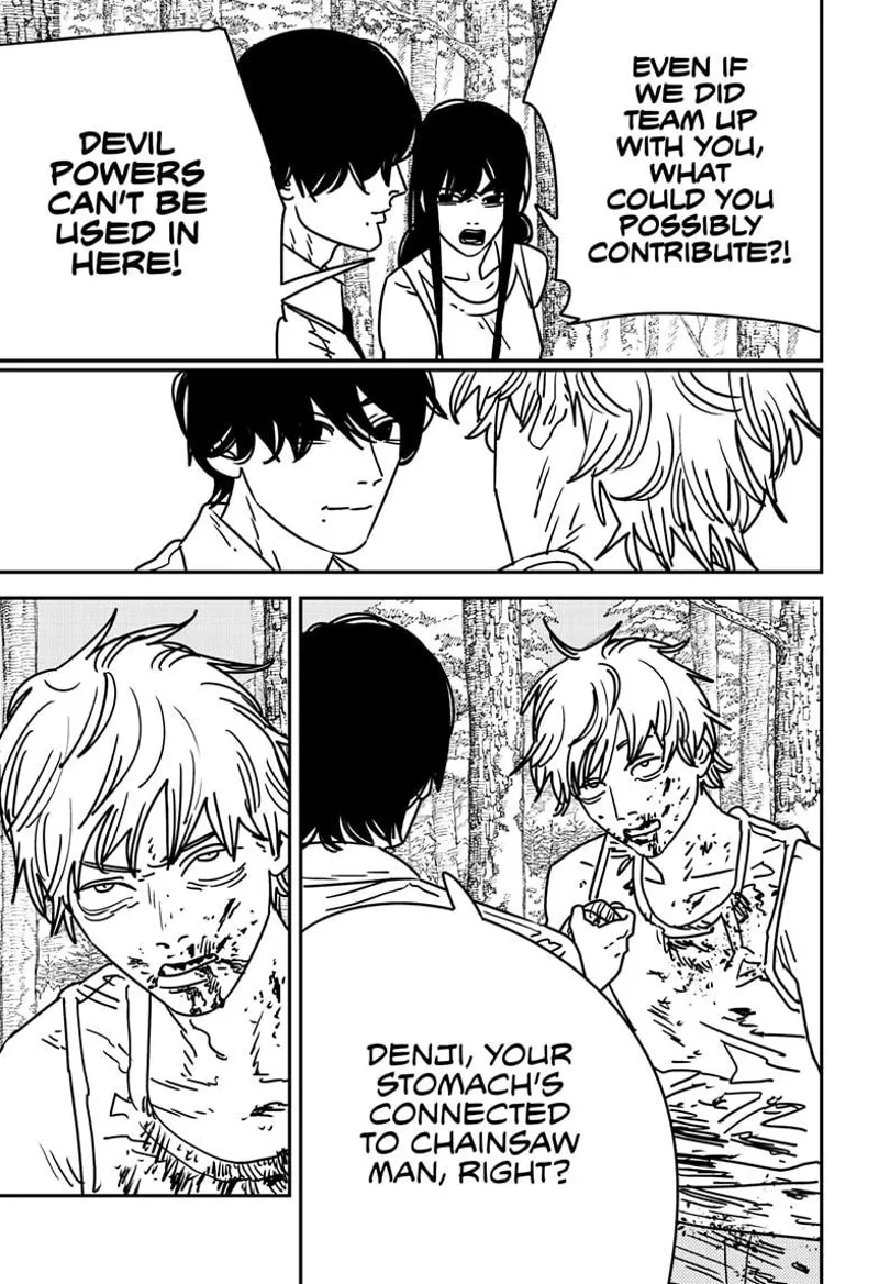 Chainsaw Man Manga Chapter 188 page 13 - Octopus, War, Chainsaw scene