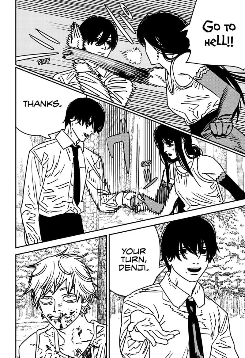 Chainsaw Man Manga Chapter 188 page 8 - Octopus, War, Chainsaw scene
