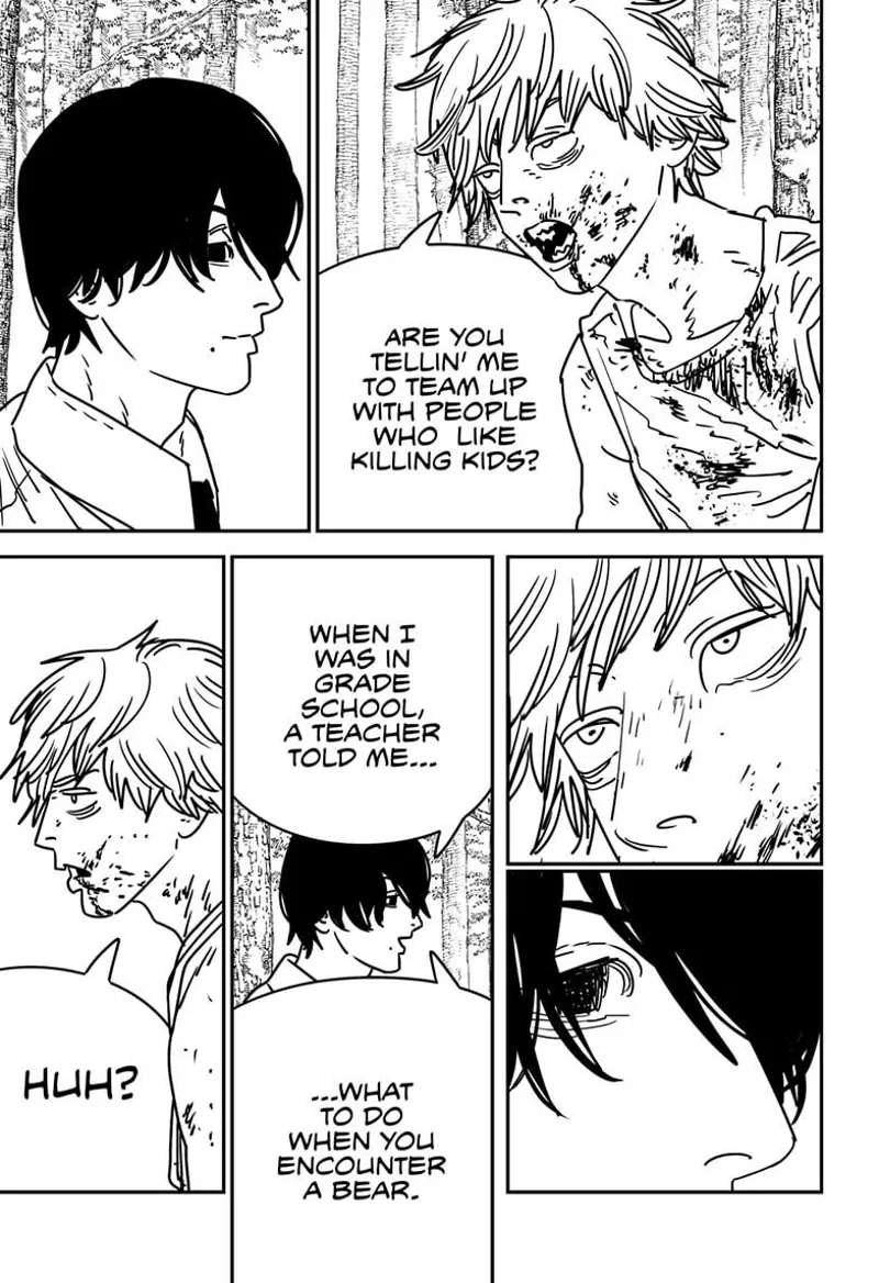 Chainsaw Man Manga Chapter 188 page 9 - Octopus, War, Chainsaw scene