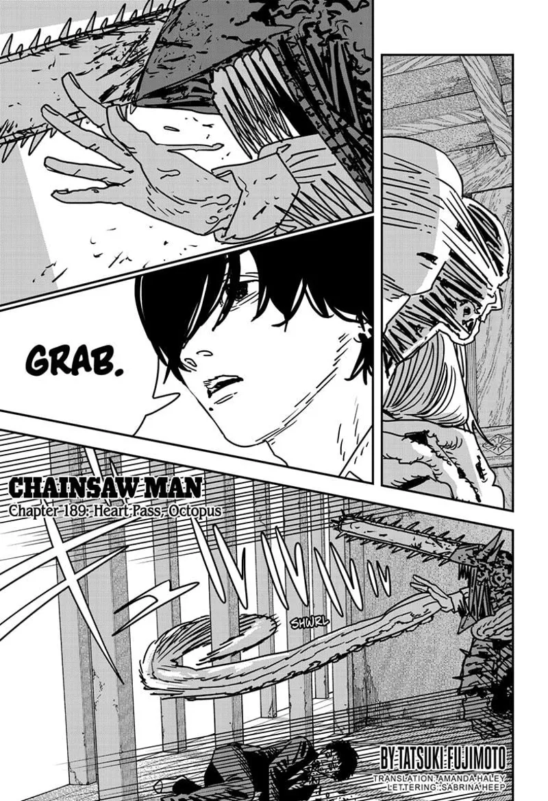 Chainsaw Man Manga Chapter 189 page 1 - Heart Pass, Octopus scene