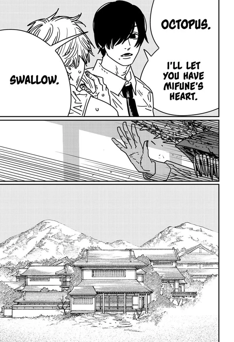 Chainsaw Man Manga Chapter 189 page 15 - Heart Pass, Octopus scene