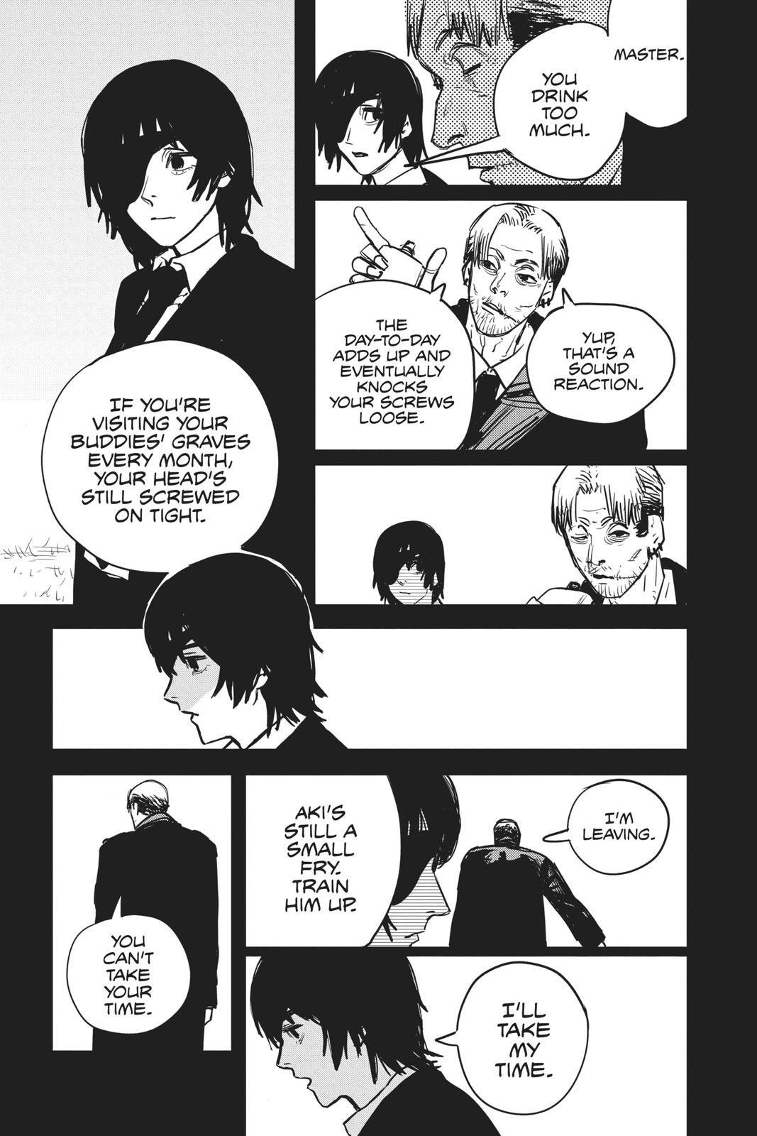 Chainsaw Man Manga Chapter 19 page 7 - Nobel Prize scene