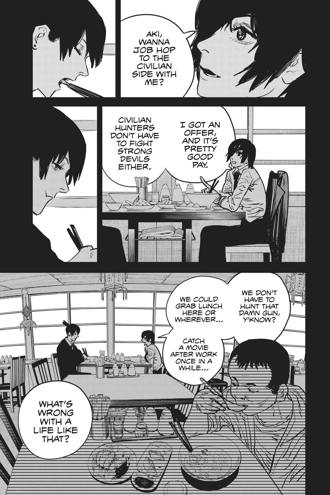 Chainsaw Man Manga Chapter 19 page 9 - Nobel Prize scene