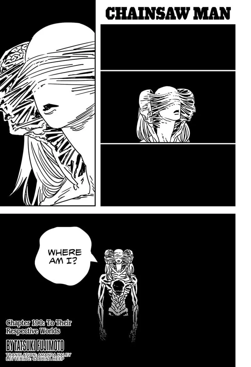 Chainsaw Man Manga Chapter 190 page 1 - To Their Respective Worlds scene