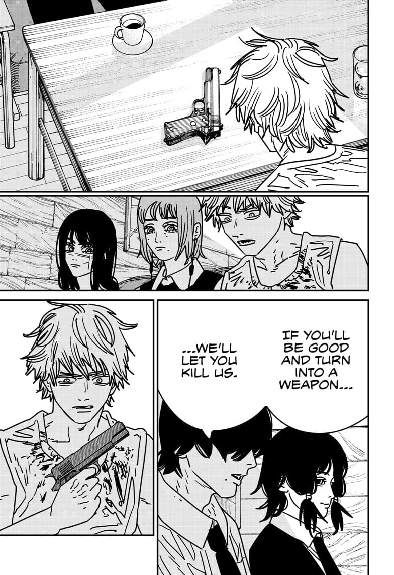 Chainsaw Man Manga Chapter 191 page 13 - Cuz I'm a Devil scene