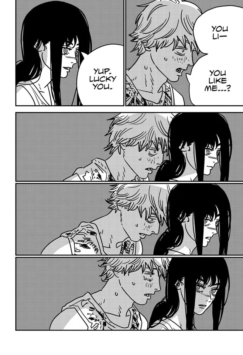 Chainsaw Man Manga Chapter 193 page 6 - Burning Kiss scene