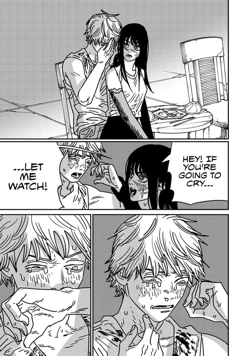 Chainsaw Man Manga Chapter 193 page 7 - Burning Kiss scene