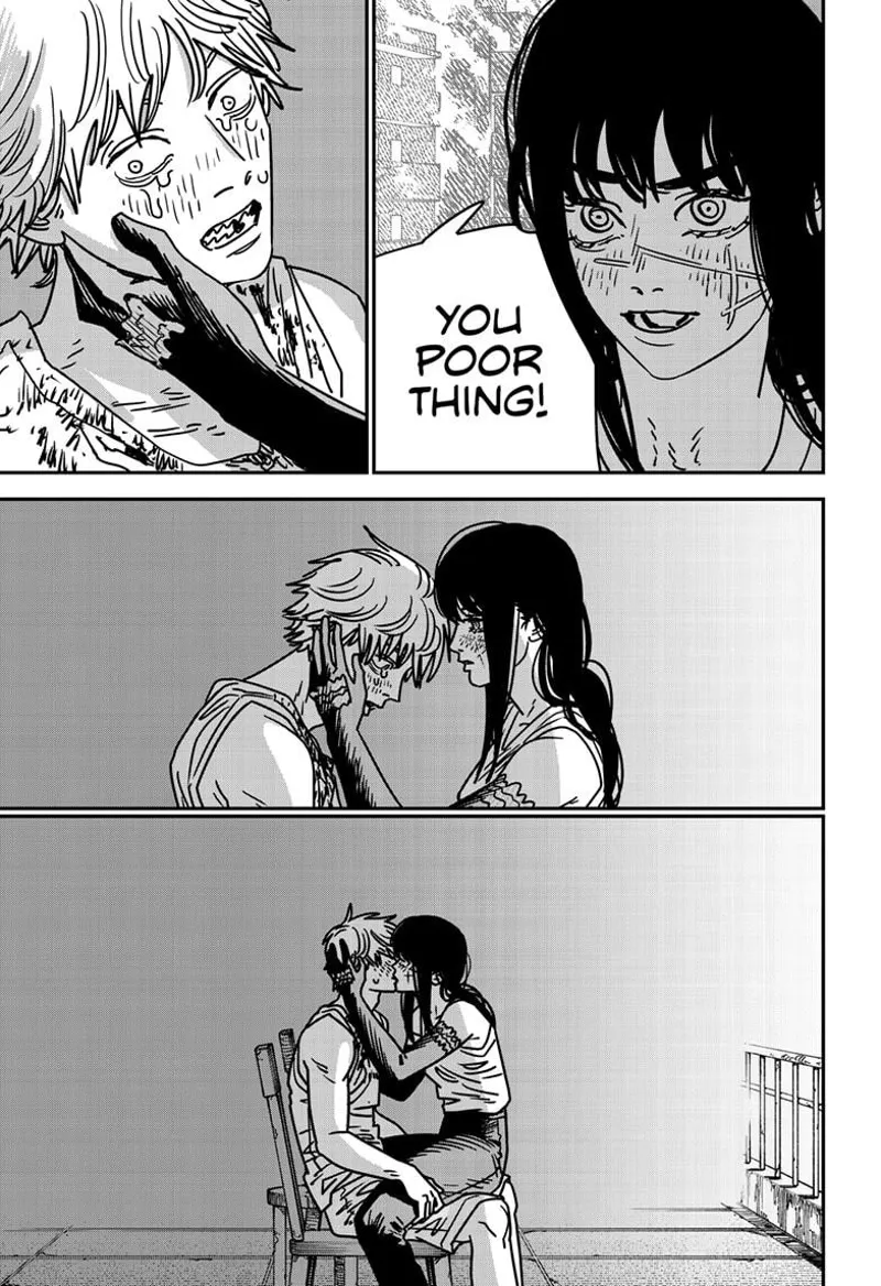 Chainsaw Man Manga Chapter 193 page 9 - Burning Kiss scene