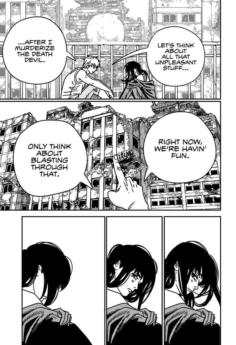 Chainsaw Man Manga Chapter 195 page 12 - Kill Me Tears scene