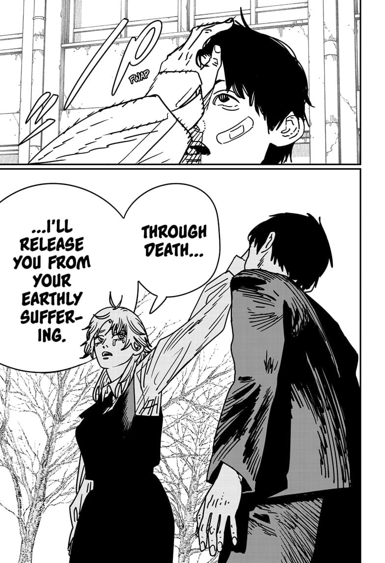 Chainsaw Man Manga Chapter 196 page 10 - Chainsaw Man to the Rescue! scene