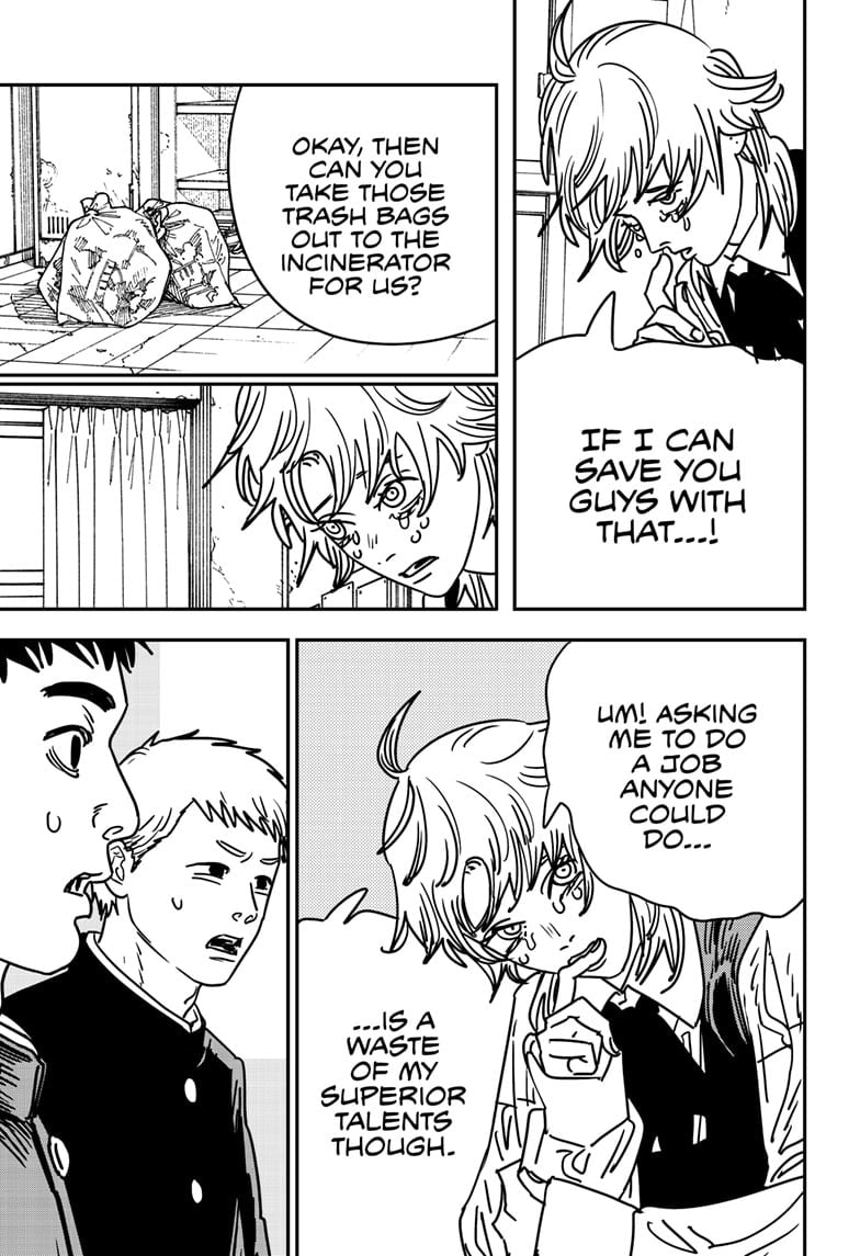 Chainsaw Man Manga Chapter 196 page 4 - Chainsaw Man to the Rescue! scene