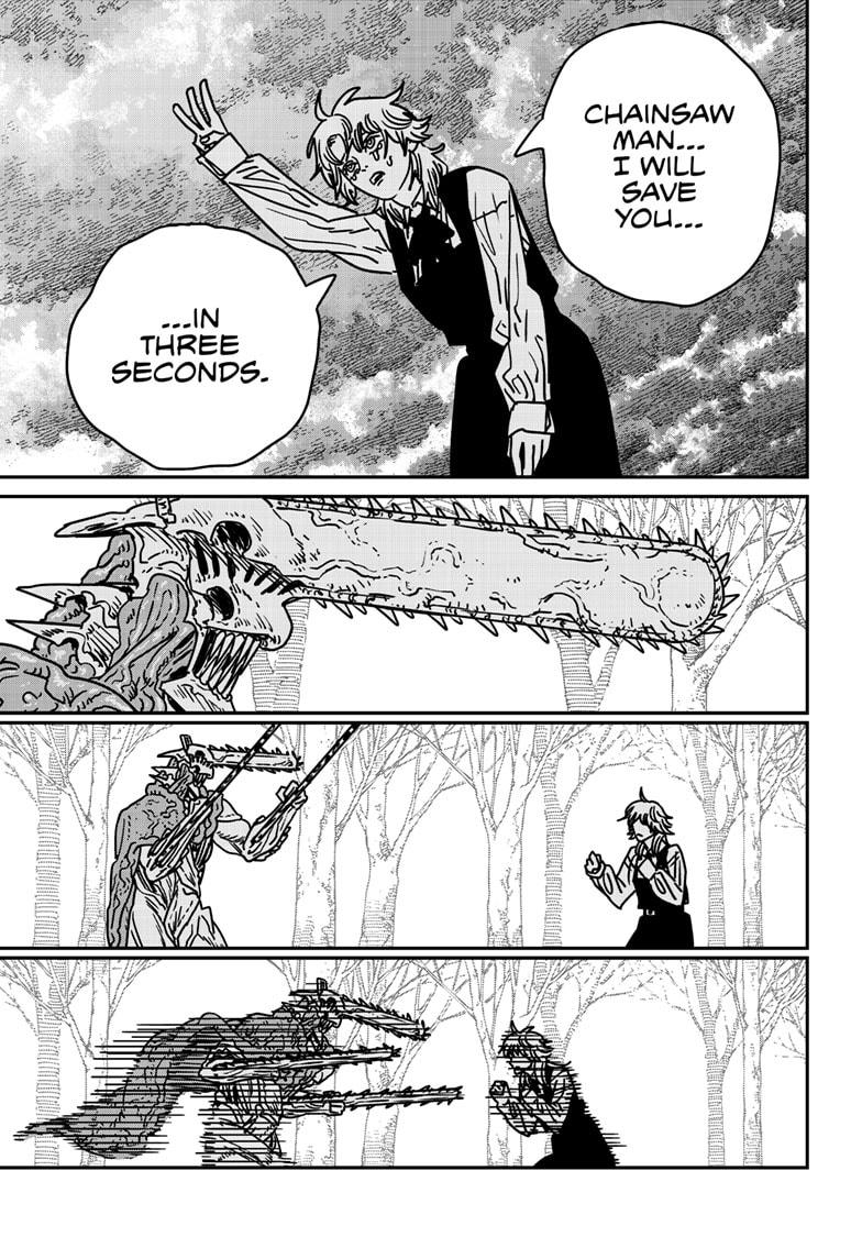 Chainsaw Man Manga Chapter 197 page 13 - 3 Seconds scene