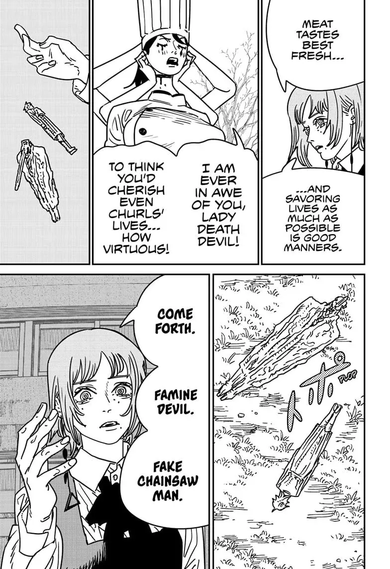 Chainsaw Man Manga Chapter 199 page 11 - Enjoy Your Food scene