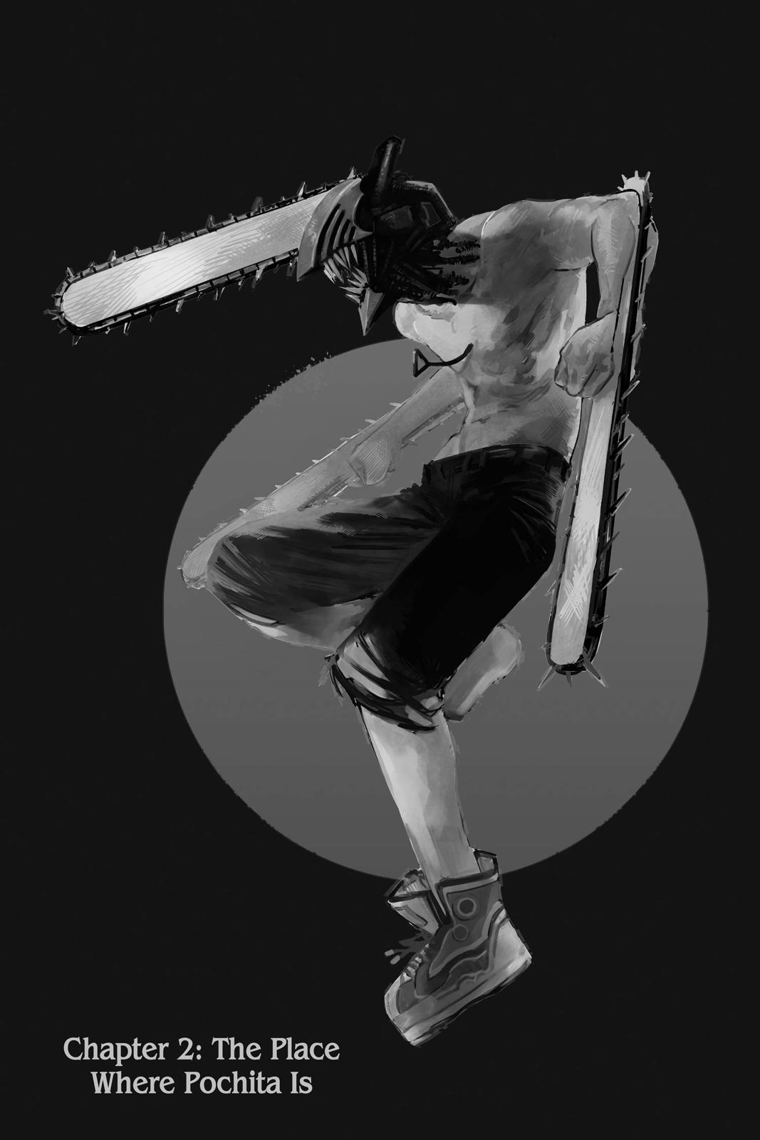 Chainsaw Man Manga Chapter 2 page 1 - The Place Where Pochita Is scene